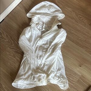 Lululemon Athletica Cream Hooded Jacket